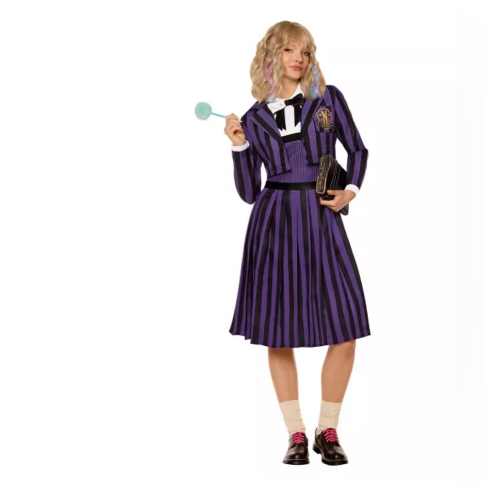 Spirit Blue and Black A-Line Skirt